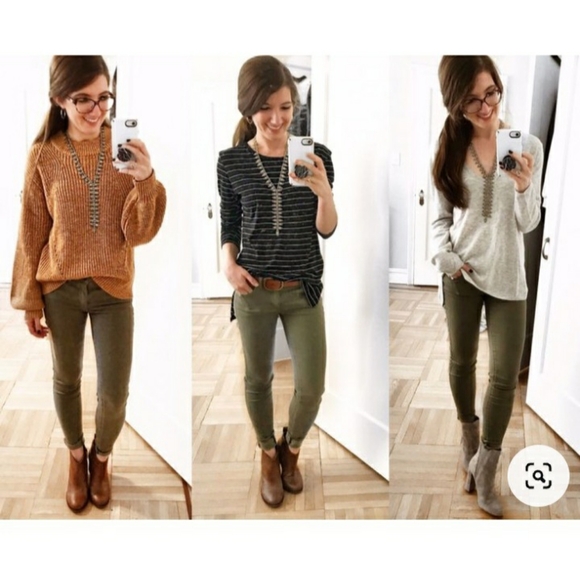 ● St John Bay | Olive Green Skinny Jean - Picture 5 of 5